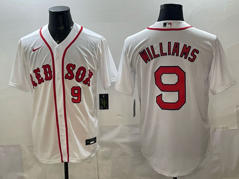 Men 2026 Boston Red Sox #9 Williams White Game Nike MLB Jersey style 004->boston red sox->MLB Jersey